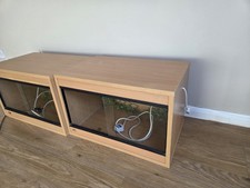 Reptile Vivarium Wooden Enclosure Snake Or Lizard. Double Set Up Built In Lights