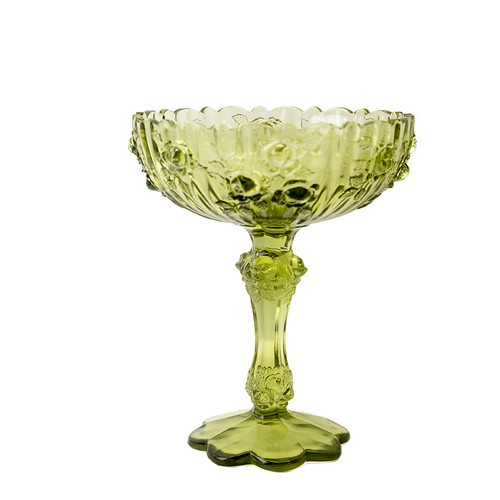 Vintage style green pressed - green,