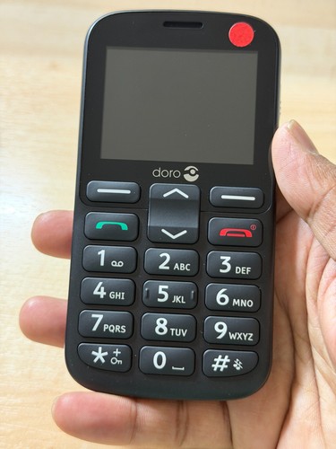 New doro 1380 black unlocked - new,