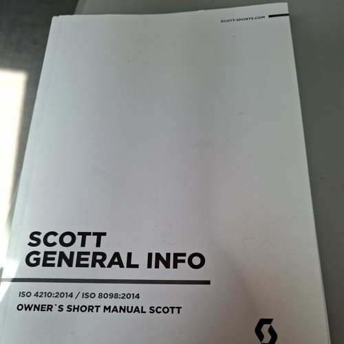 Scott bike owners manual - owners, 2015