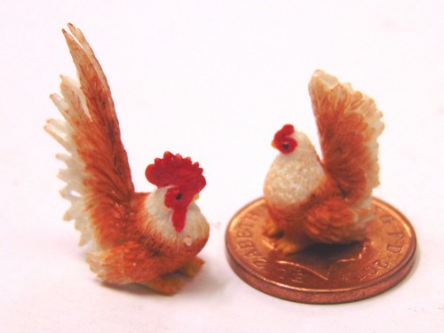 Dolls house hand made chicken - house,