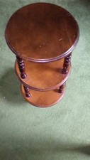 Vintage Antique 3 Tier Wooden Round Occasional Side Table  COLLECTION ONLY