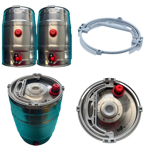 Mini beer keg tap built - built, in