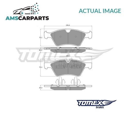Brake pads set braking - set,