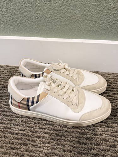 Burberry leather suede check - burberry,