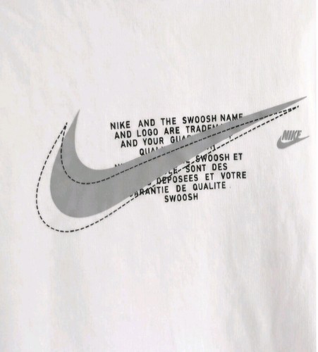 Nike white swoosh - swoosh, crew