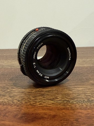 Minolta 50mm lens - md, f/2