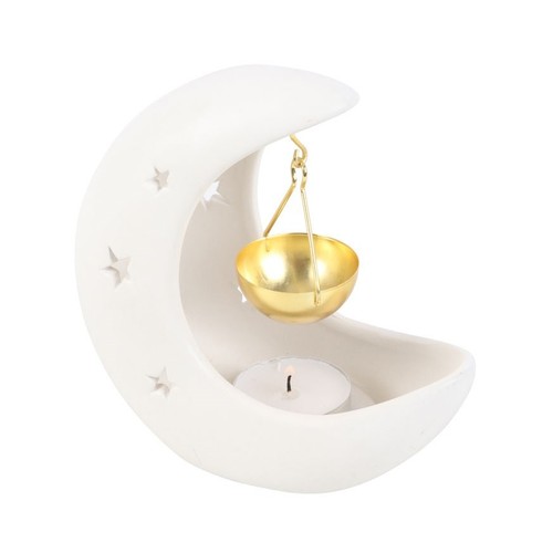 Crescent moon white ceramic - crescent,