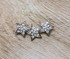 Silver Tone Small 3 Stars