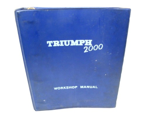 Triumph 2000 workshop manual - 2000,