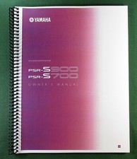 Yamaha PSR-S900 PSR-S700 Instruction Manual: 224 Pages & Protective Covers!
