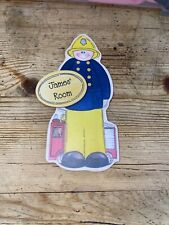 James’ Room FIREMAN FIREFIGHTER Printed MDF Wooden Door Sign Plaque JAMES