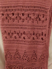 Vtg Handmade Knit Crochet