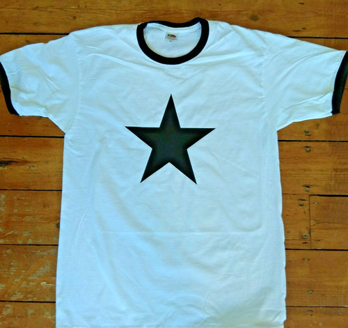 Star shirt white - t-shirt, with