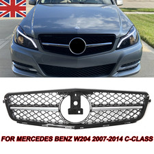 FRONT RADIATOR GRILLE GRILL FOR MERCEDES C-CLASS C204 W204 S204 2007-2014 CHROME