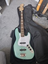 Squier Affinity Active 4 String Jazz Bass Guitar Seafoam Mystic Green