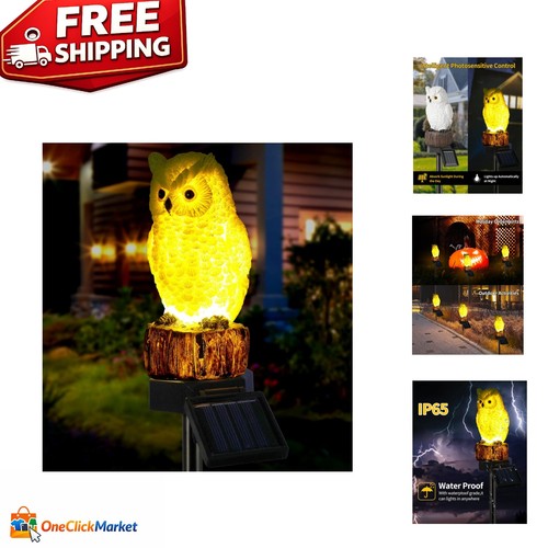 Hand painted owl - hand-painted, solar