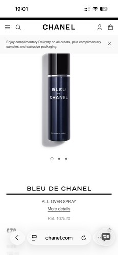 Bleu chanel all over - chanel, spray