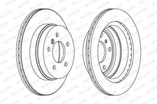 2x Brake disc Vented DDF1697C FERODO for BMW 3 Touring X1 3 1 3 Coupe