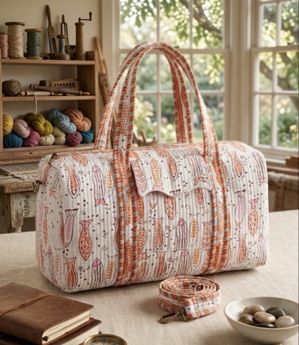 Duffle bag indian quilted - bag,indian,