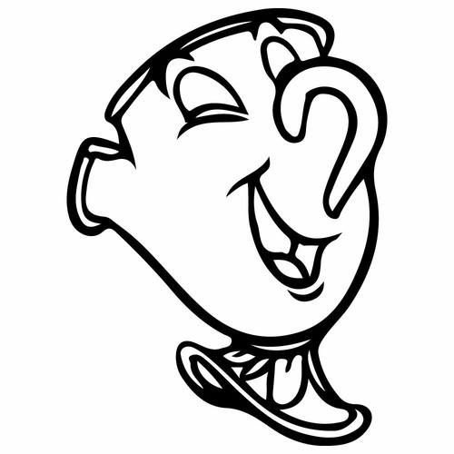 Chip vinyl decal - chip, sticker
