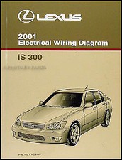2001 Lexus IS 300 Wiring Diagram Manual Original IS300 Electrical Schematic Book