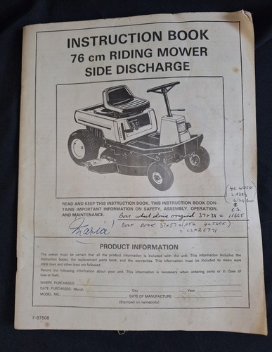 Vintage mtd riding mower - vintage, 30"