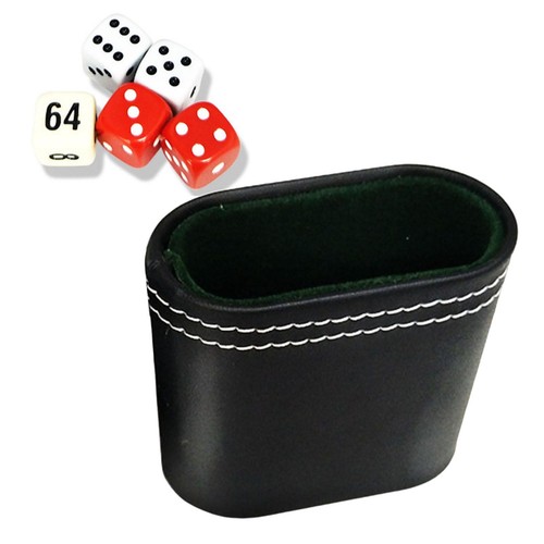 Leather dice shaker - pu,