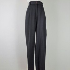 Vintage  High Waisted Baggy Trousers Size 10 Black