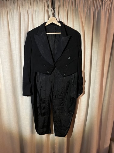 Vintage men black white tie - men's,