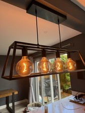 IKEA Kitchen Island Pendant Light Black Metal