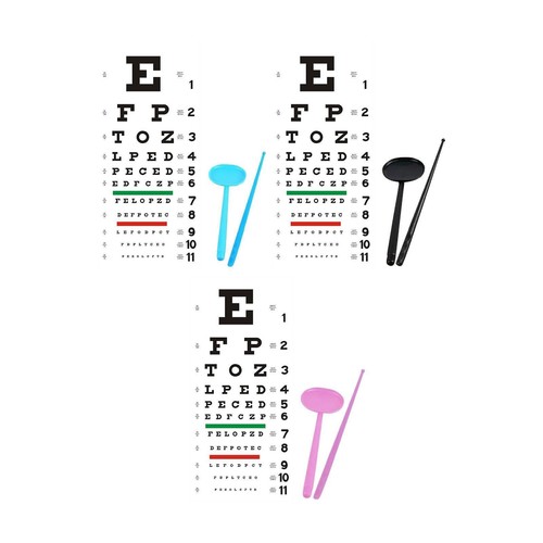 Eye chart wear resistant - chart,