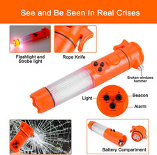 12 in 1 Car Emergency Kits, Auto Safety Tools Car Breakdown Kit Included Warnin