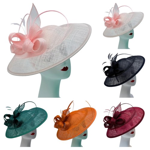 Sinamay headband round - sinamay,