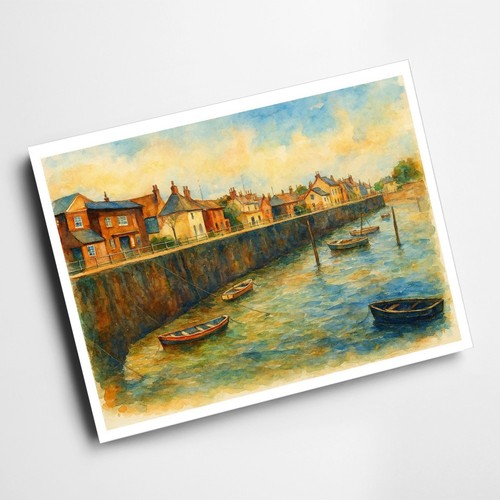 Print esplanade watchet - print, esplanade,