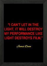 james dean quotes Framed Wall
