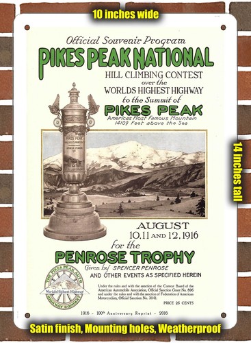 Metal sign 1916 pikes - -, peak
