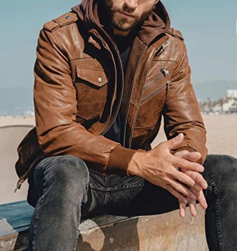 Vintage bomber hoodie brown - hoodie,