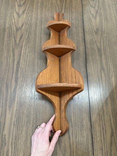 Vtg tier solid wood rustic - tier,