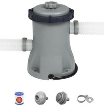 Bestway, Pump Filter & Tubes 1200 L/H Fits Pools With 1.100-8.300L of Water