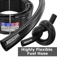 Smooth Rubber Fuel Hose Unleaded Petrol Diesel Oil Line Pipe Tubing Flexible
