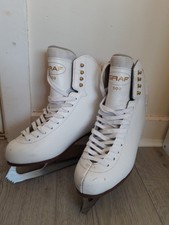 Graf 500 Ice Figure Skates Size EU 38 / UK 5 ladies white figure skates lace-up