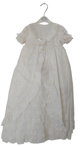 Sarah louise ivory silk long - silk,
