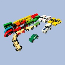 25pc Wooden Train Vehicle
