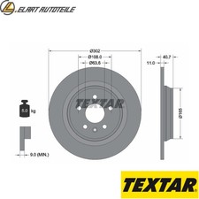 2x BRAKE DISCS 92162903 FOR