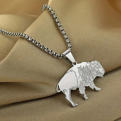 Buffalo necklace native - necklace,