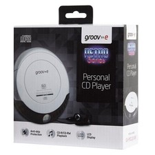 Groov-e Retro Series Personal Portable CD Player Walkman Silver/black GVPS110/SR