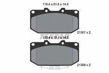 FRONT BRAKE PAD SET DISC BRAKE