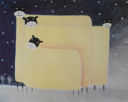 Mackenzie thorpe sheep on - mackenzie,