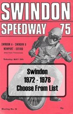 Swindon Speedway Programmes